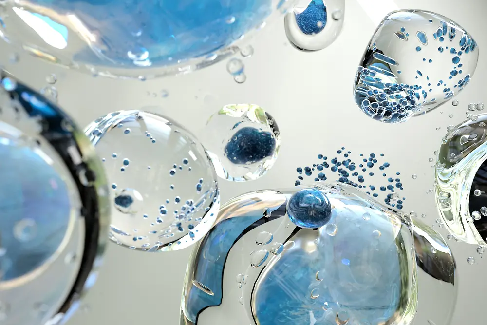 Abstract illustration of water drops
