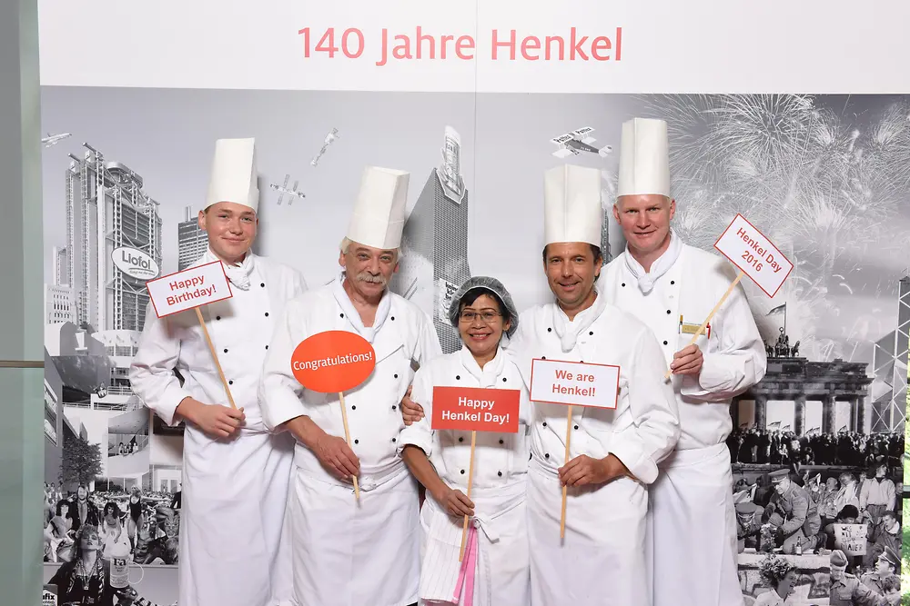 Germany's gastro team celebrating 140 years of Henkel.